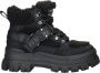 Buffalo Aspha Com Mid Warm dames veterboot Zwart - Thumbnail 1