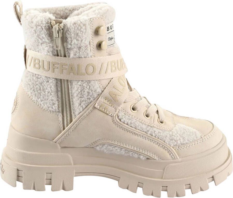 Buffalo Winterlaarzen ASPHA COM1 WARM veterschoenen enkellaars chunky plateauzool met memory foam