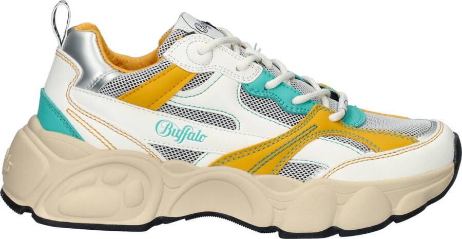 Buffalo Cld Run Rt Trendy Sneakers Dames silver orange green maat: 38 beschikbare maaten:36 37 38 39 40 41