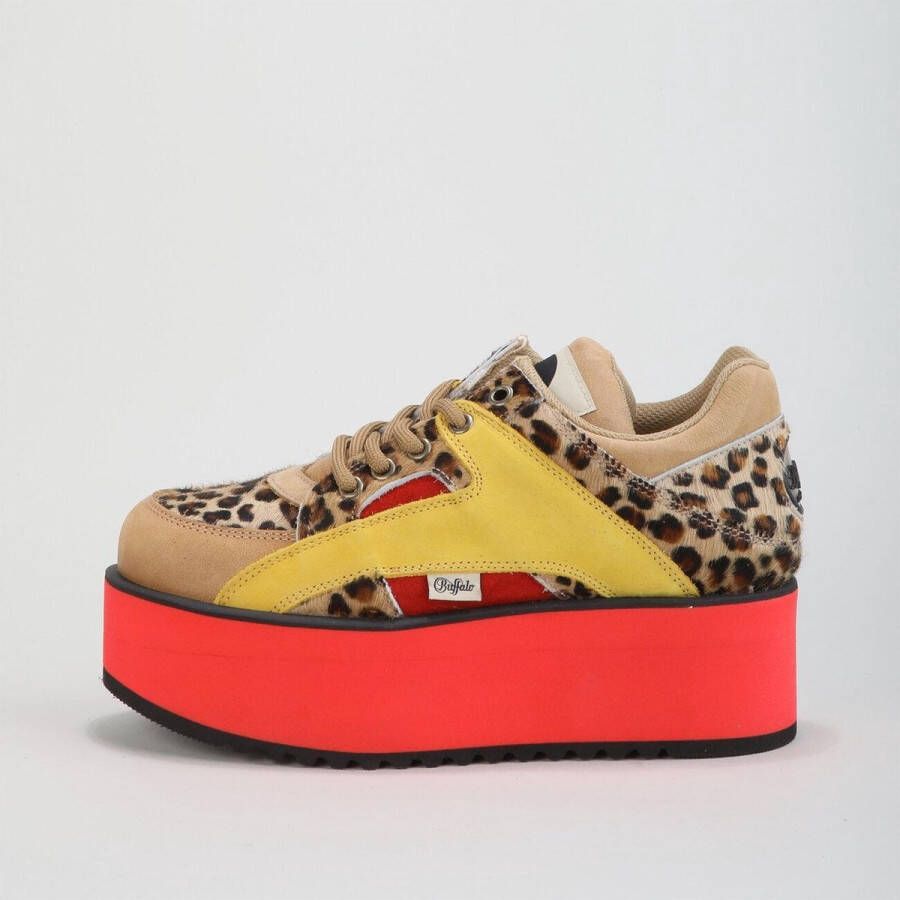 Buffalo London 1330-6 Leopard Suede Fur MULTI