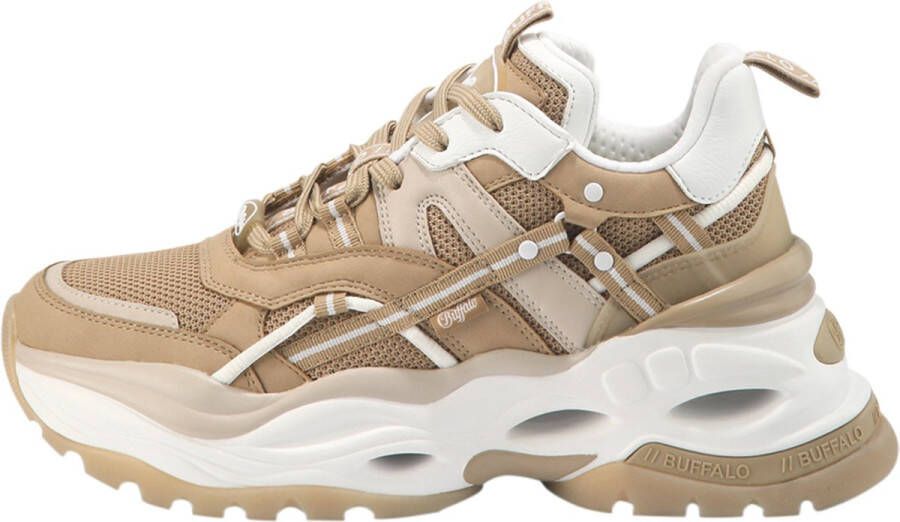 Buffalo Dames sportschoenen Triplet hollow Beige Dames