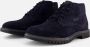 Bugatti hoge suede heren veterschoenen blauw Echt leer - Thumbnail 1