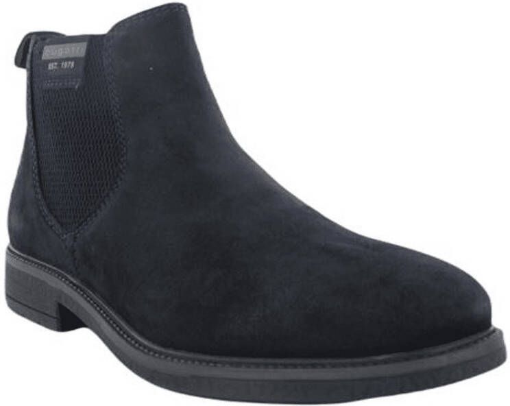 Bugatti Blauwe Suède Chelsea Boot voor Heren Blauw Heren