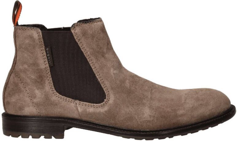 Bugatti Taupe Suede Chelsea Boot voor Heren Beige Heren