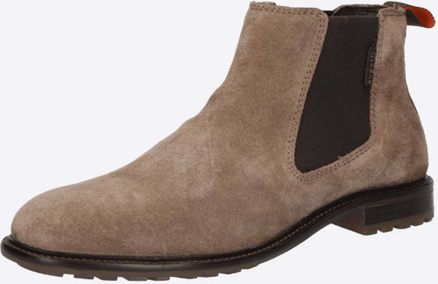 Bugatti Taupe Suede Chelsea Boot voor Heren Beige Heren