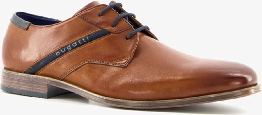 Bugatti leren heren veterschoenen Cognac