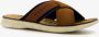 Bugatti leren heren slippers cognac - Thumbnail 3