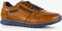 Bugatti leren heren sneakers cognac bruin - Thumbnail 1