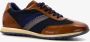 Bugatti leren heren sneakers cognac Uitneembare zool - Thumbnail 4