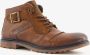 Bugatti leren heren veterboots Cognac Echt leer - Thumbnail 1