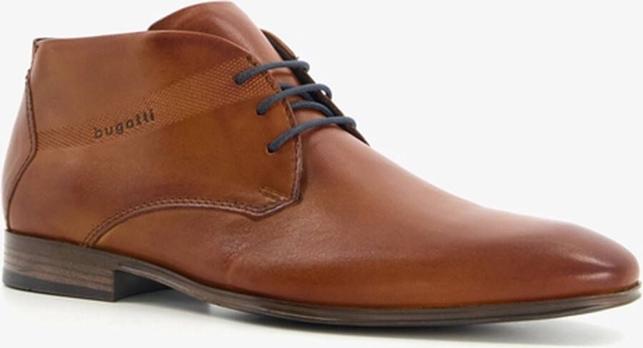 Bugatti leren heren veterschoenen Cognac Echt leer