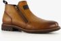 Bugatti leren herenschoenen cognac bruin Uitneembare zool - Thumbnail 1