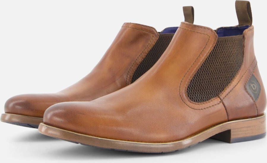 Bugatti Licio Eco Chelsea boots cognac Leer