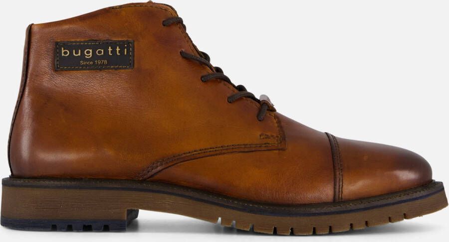 Bugatti Seve Veterschoenen cognac Leer