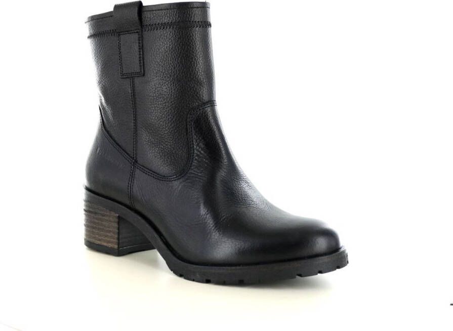 Bullboxer 611504E6L BLCK Dames enkellaars Zwart leer