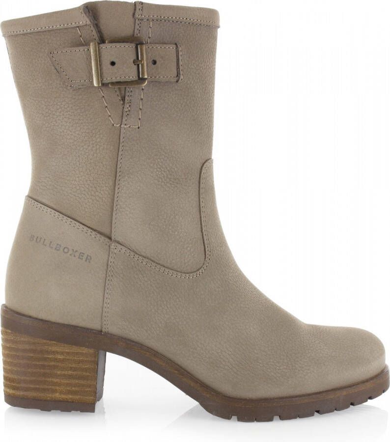 Bullboxer Ankle Boot Bootie Women Female Beige Taupe Laarzen