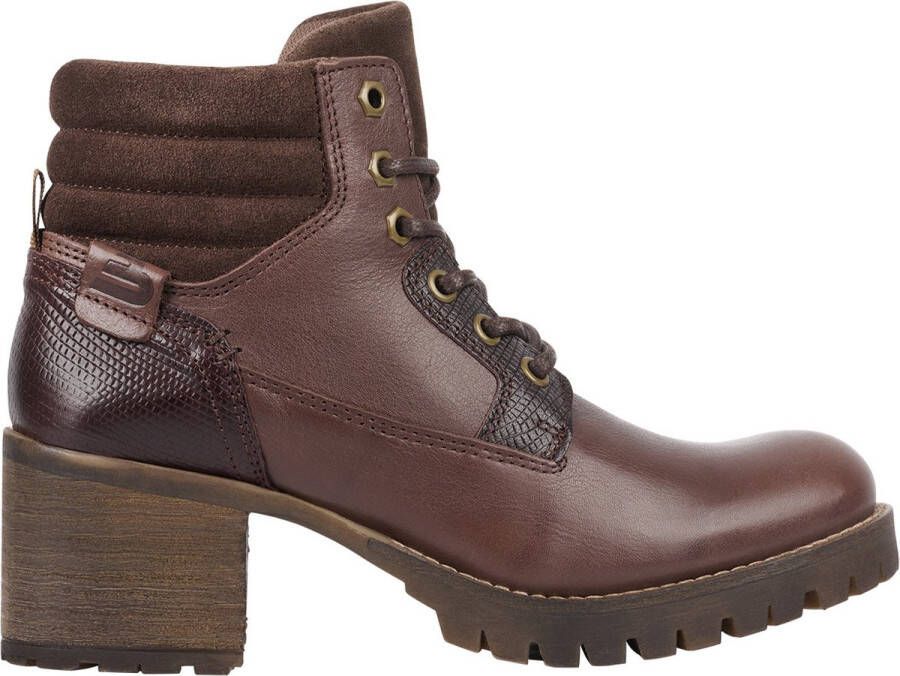 Bullboxer Ankle Boot Bootie Female Dark Brown Laarzen