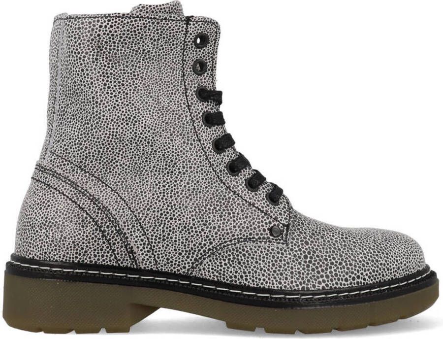 Bullboxer AOL501E6L Zwart Wit Print Boots