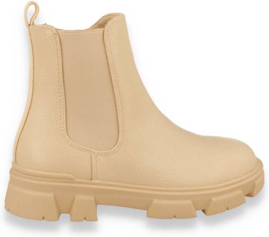 Bullboxer Chelsea Boot Female Unisex Beige 36 Laarzen