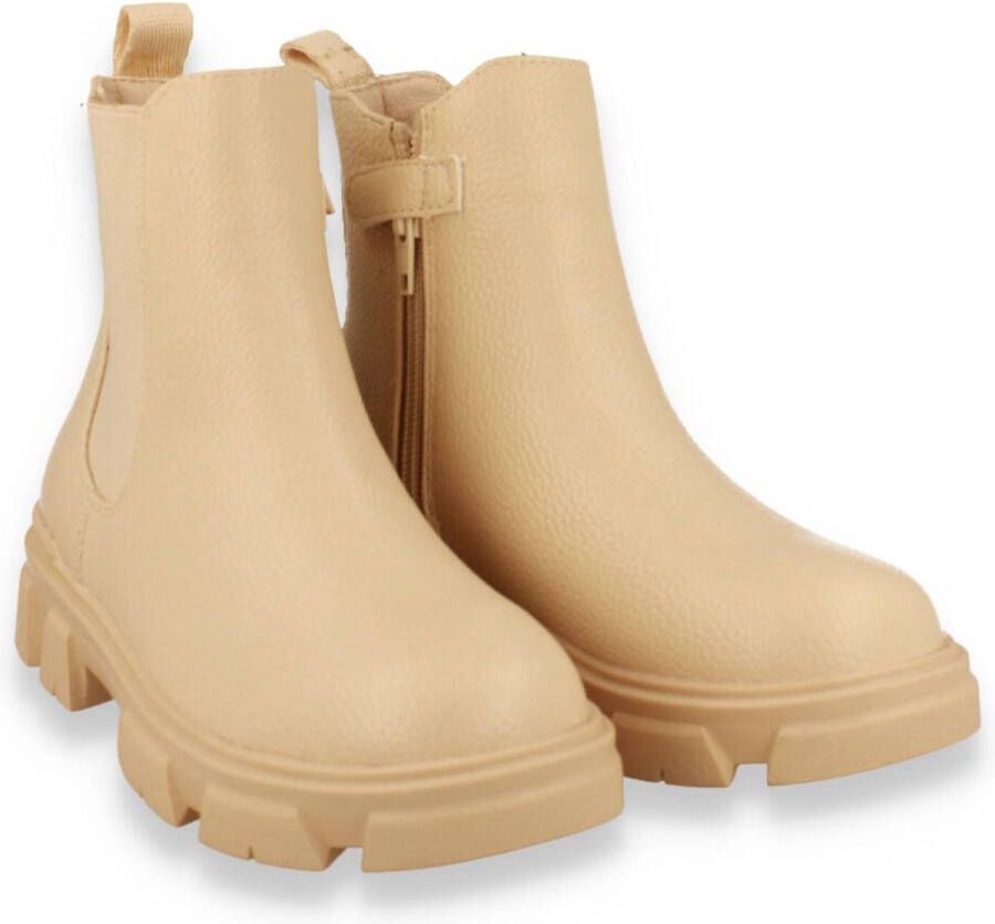 Bullboxer Chelsea Boot Female Unisex Beige 39 Laarzen