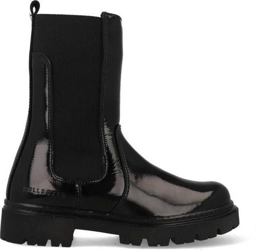 Bullboxer Chelsea Boot Girls Black Glossy Laarzen