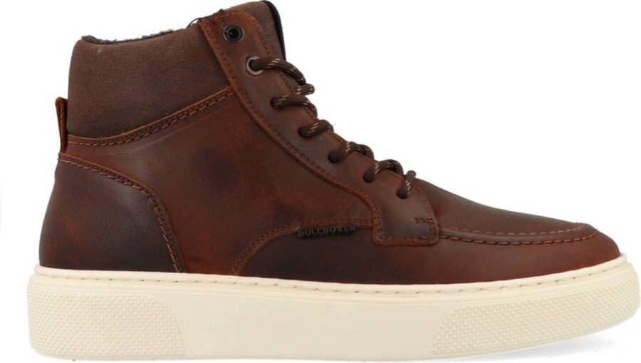 Bullboxer Halfhoge veterschoen | | Cognac | Leer