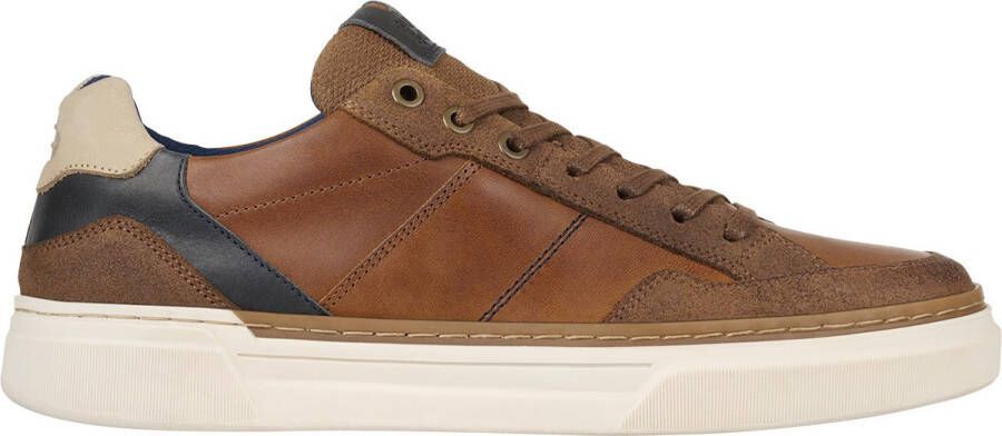 Bullboxer Lace-Up Male Cognac Navy Veterschoenen