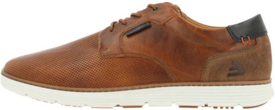 Bullboxer Lace-Up Male Tan Cognac 42 Veterschoenen