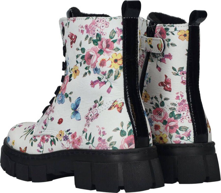 Bullboxer Bloemen Veterlaarzen voor Meisjes Multicolor Dames