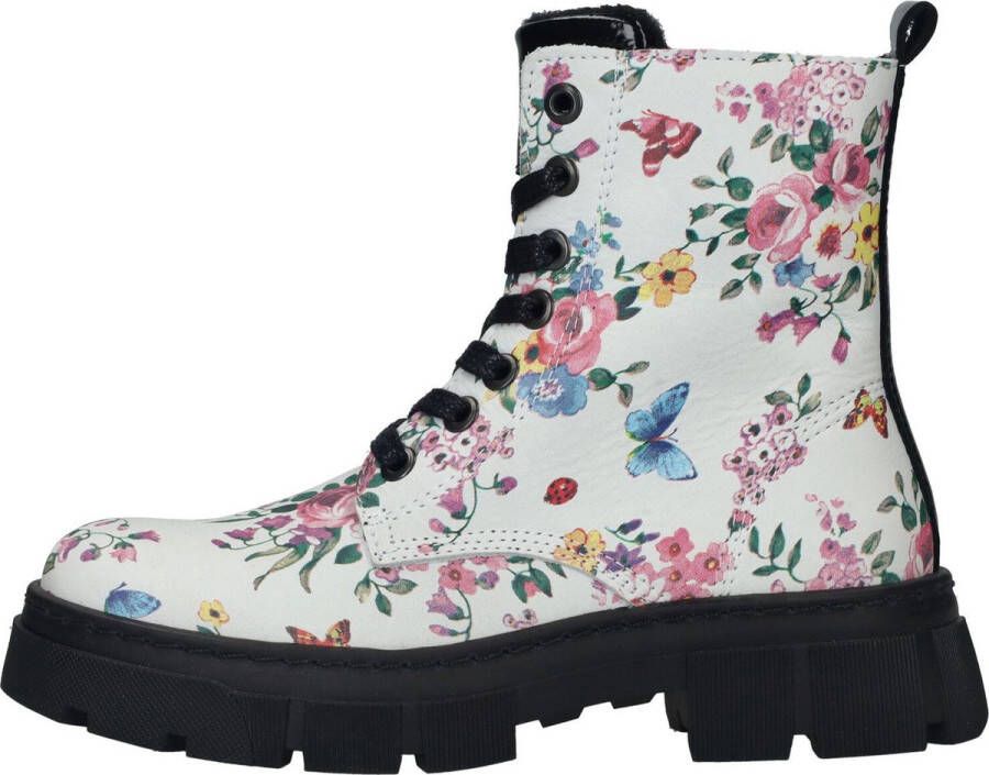 Bullboxer Bloemen Veterlaarzen voor Meisjes Multicolor Dames