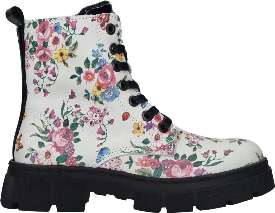 Bullboxer Bloemen Veterlaarzen voor Meisjes Multicolor Dames