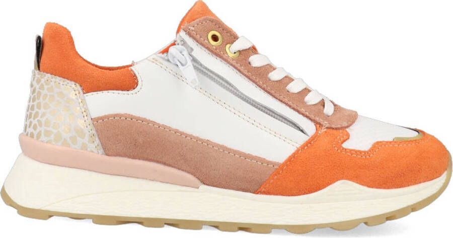 Bullboxer Sneakers AEX001E5C_SLOR Wit Oranje