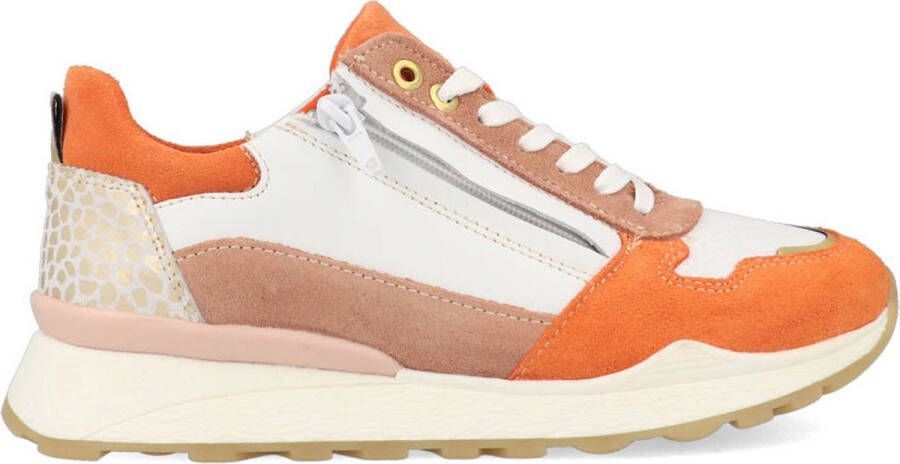 Bullboxer Sneakers AEX001E5C_SLOR Wit Oranje