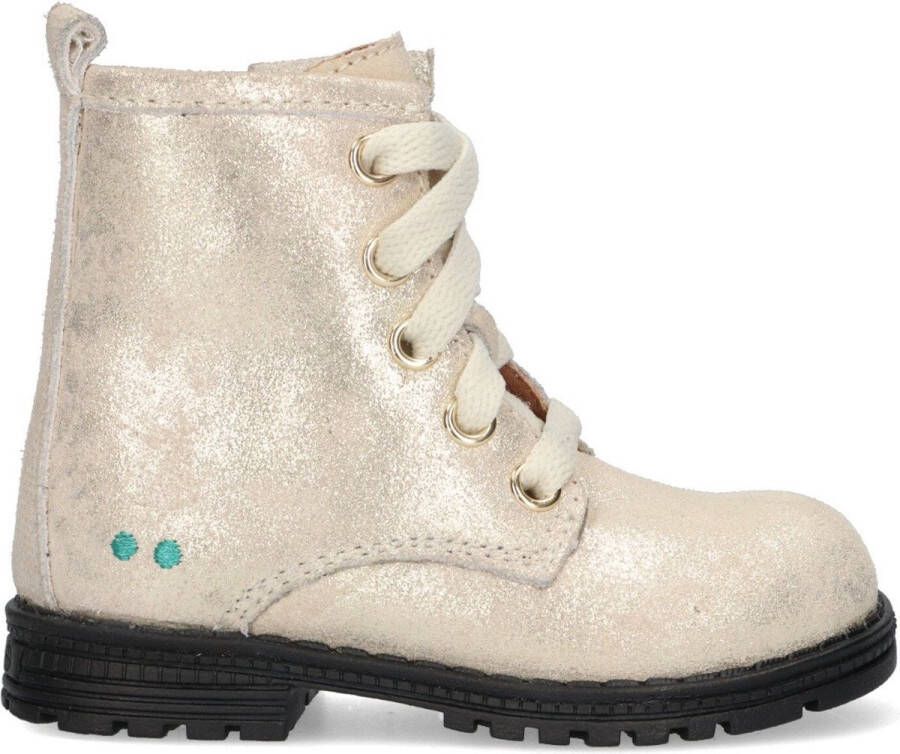 BunniesJR 223787-994 Meisjes Biker Boots Goud Suède Veters