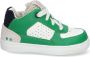 BunniesJR Loran Louw leren sneakers groen wit Jongens Leer Meerkleurig 28 - Thumbnail 2