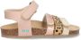 BunniesJR 224415-772 Meisjes Platte Sandalen Roze Print Imitatieleer Klittenband - Thumbnail 1