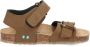 BunniesJR 224416-713 Jongens Platte Sandalen Bruin Imitatieleer Klittenband - Thumbnail 3