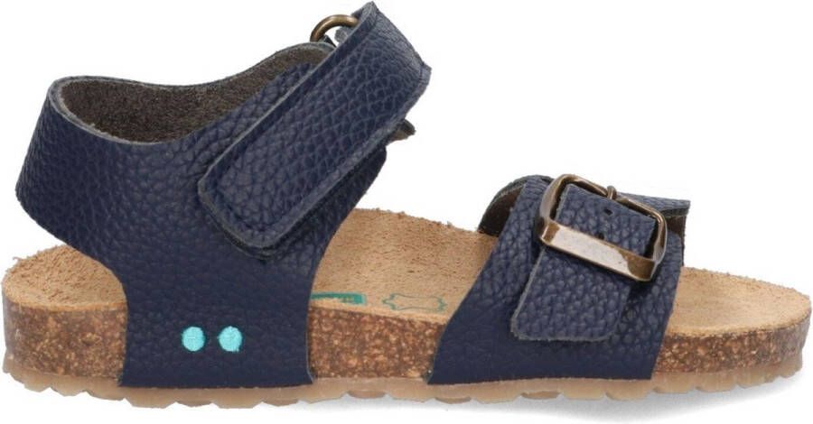 BunniesJR 224416-720 Jongens Sandalen Blauw Imitatieleer Klittenband