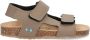 BunniesJR 224419-708 Jongens Platte Sandalen Taupe Imitatieleer Klittenband - Thumbnail 3