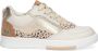 Bunnies JR 224458-603 Meisjes Lage Sneakers Beige Bruin Print Leer Veters - Thumbnail 1