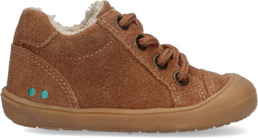 BunniesJR 224550-414 Meisjes Babyschoentjes Bruin Suède Veters