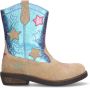 BunniesJR 224826-408 Meisjes Cowboy Boots Taupe Suède Ritssluiting - Thumbnail 1