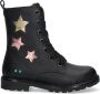 BunniesJR 224864-589 Meisjes Biker Boots Zwart Leer Veters - Thumbnail 2