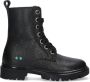 BunniesJR 224884-589 Meisjes Biker Boots Zwart Leer Veters - Thumbnail 2