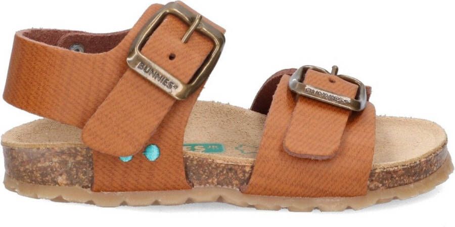 BunniesJR Bonny Beach Jongens Sandalen Cognac Imitatieleer Gesp