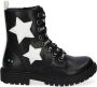 BunniesJR Bunnies JR 220940-789 Biker Boots Zwart Imitatieleer Veters - Thumbnail 1