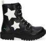 BunniesJR Bunnies JR 220940 789 Biker Boots Zwart Imitatieleer Veters - Thumbnail 1