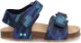 BunniesJR Bunnies JR Bas Beach Jongens Sandalen Blauw Print Imitatieleer Klittenband - Thumbnail 1