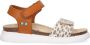 BunniesJR Bunnies JR Bregje Beach Meisjes Sandalen Bruin Beige Print Imitatieleer Klittenband - Thumbnail 1