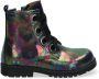 BunniesJR Bunnies JR Tosca Trots Meisjes Combat Boots Multi Zwart Leer Veters - Thumbnail 1